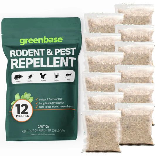 Pest Control Pouches (12 Pack) Repels Rodents, Mice, Rats, Squirrels, etc.