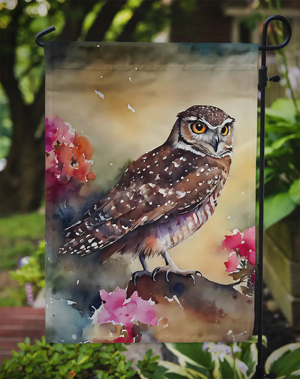 Owl Garden Flag