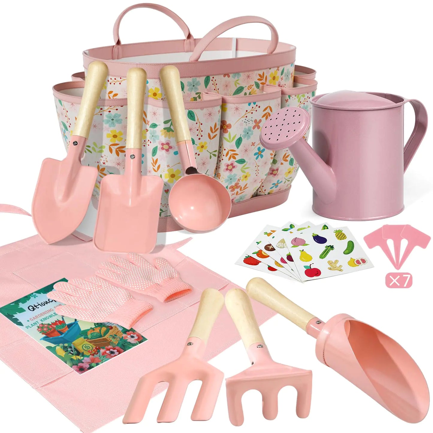 Kids Gardening Set 14Pcs Gardening Tools for Kids with Tote Bag