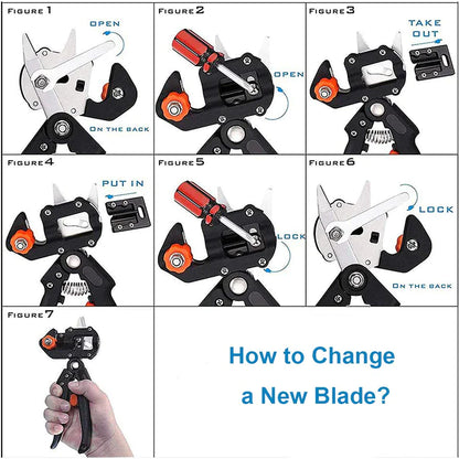 Garden Tree Grafting Knife, Pruning Shears, Snip Scissors, Cutting Tool Kit