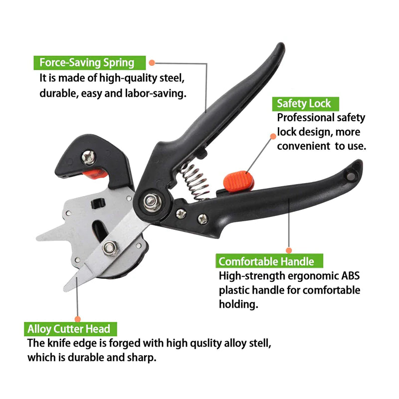 Garden Tree Grafting Knife, Pruning Shears, Snip Scissors, Cutting Tool Kit