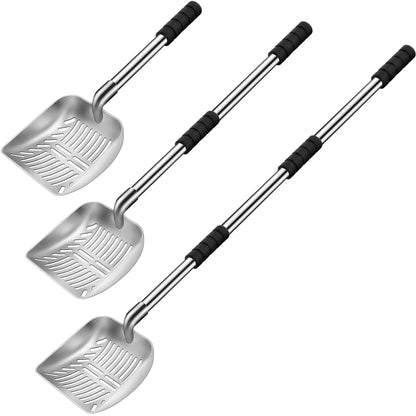 Chicken Poop Scooper, Chicken Coop Rake, Stainless Steel Litter Scoop Sifting Shovel